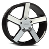 Vision Wheel 6-135 GBMF Switchback Gloss Black Machined Wheel