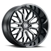 Vision Wheel 6-139.7 GBMF Gloss Black Machined Finish Riot Wheel