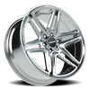 Vision Wedge 6x135mm Chrome Wheel