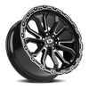Vision Korupt 6x5.5 Gloss Black Machined Spoke Wheel