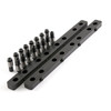 Speedmaster Chevy SBC 350 Rocker Stud Girdle Kit Black with 7/16" Polylock Nuts PCE259.1002.02