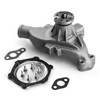 Speedmaster PCE195.1107 Chevy SBC 350 HV Straight Impeller Aluminum Short Water Pump Satin