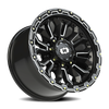 Vision Wheel 8x6.5 Gloss Black KORUPT Automotive Wheel