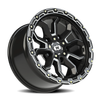 Vision 5x150mm Gloss Black KORUPT Wheel