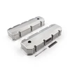 Speedmaster Chevy BBC 454 Fabricated Valve Covers Satin Tall with Hole PCE314.1105.01