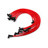 Speedmaster Universal 90° to 90° Red Spark Plug Wires for Chevy, PCE390.1012.03