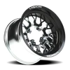 Vision 4x136mm Gloss Black Machined Storm Wheel – No Center Cap