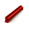 Speedmaster 18" Red Anodized Single Pass Transmission Oil Cooler with Fittings PCE186.1008