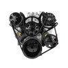 Speedmaster PCE415.1028.02 Chevy SBC 350 Aluminum Complete Serpentine Belt Drive System Kit - Black