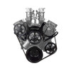 Speedmaster Chevy SBC 350 Aluminum Complete Serpentine Engine Pulley Kit Black