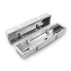 Speedmaster SBC 350 Fabricated Valve Covers Satin Tall with Hole PCE314.1100.02