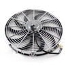Speedmaster 16" Reversible 12V S-Blade Radiator Electric Thermo Fan Chrome PCE185.1015
