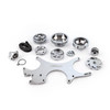 Speedmaster Ford SB 289 302 351W Aluminum Complete Serpentine Belt Drive System Kit Polished