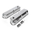 Speedmaster Ford SB 289 302 351 Windsor Polished Aluminum Tall Valve Covers with Hole PCE314.1083.01