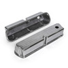 Speedmaster Ford SB 289 302 351 Windsor Polished Aluminum Ball Milled Valve Covers Tall with Hole PCE314.1083.10