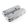 Speedmaster PCE314.1041.01 Chevy BBC 454 Chrome Steel Valve Covers Short w/ Baffled Hole