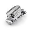 Speedmaster Universal GM Finned Aluminum Brake Master Cylinder Chrome 1.125" Bore PCE166.1002.02