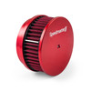 Speedmaster 6" x 2" Washable Billet Aluminum Air Cleaner Assembly Kit - Red PCE104.1087.02