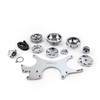 Speedmaster Ford SB 289 302 351W Aluminum Complete Serpentine Engine Pulley Kit Polished