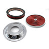 Speedmaster 14" x 2" Washable Element Extreme Top Air Cleaner Kit w/ Chrome Ring Dropped Base PCE104.1026.05