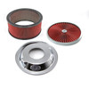 Speedmaster 14" x 6" Washable Element Extreme Top w/Chrome Ring Dropped Base Air Cleaner Kit PCE104.1026.08