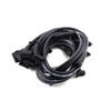 Speedmaster Universal 90 Deg to 90 Deg Under Covers Female Black Spark Plug Wires for Chevy PCE390.1009.01