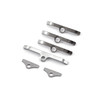 Speedmaster Ford SB 289 302 351 Windsor 4.5" Chrome Valve Cover Hold Down Spreader Bars PCE312.1003