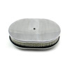 Speedmaster 12" x 2" Oval Plain Polished Aluminum Air Cleaner Kit PCE104.1005.01