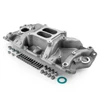 Speedmaster Chevy SBC 350 1957-95 Non-EGR LowRise+ Aluminum Intake Manifold, Satin Finish