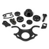 Speedmaster Chevy BBC 454 Aluminum Complete Serpentine Belt Drive System Kit Black