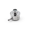 Speedmaster Polished Aluminum Plain Valve Cover Breather with PVC Vent Tube 1" Push-In PCE309.1008