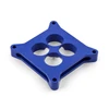 Speedmaster PCE120.1008.03 1" Aluminum 4150 CNC Machined Carburetor Spacer Square Bore 4 Port Blue