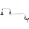 T&S Brass TB0599CR Double Pantry Faucet, Wall Mount, Adjustable Centers, 18" Double-Joint Swing Nozzle,