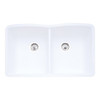 Blanco B440185 511-701 Diamond Equal Double Bowl Kitchen Sink, White Finish