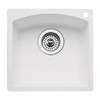 Blanco B440205 - Diamond Dual Mount Composite 15x15x8 1-Hole Single Bowl Bar Sink in White - White