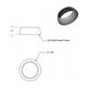 T&S Brass T01666145 Trim Ring, Single Lever