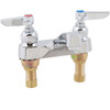 T&S Brass TB0871 Lavatory Faucet, Deck Mount, 4 Centers, Aerator, 1/2 Npsm Male Shanks