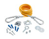T&S Brass TAGRC Gas Appliance Connector, 5-Feet Cable with Hardware