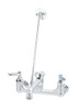 T&S Brass TB0665RGH Service Sink Faucet, Wall Mount, 8-Inch Centers, Vacuum Breaker, Garden Hose Outlet, Rough