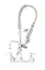T&S Brass TMPZ8WLN08 8-Inch Wall Mount Base with 8-Inch Swing Nozzle, Lever Handles and Wall Bracket