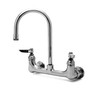T&S Brass TB0330LNM Double Pantry Rigid Base Faucet, Wall Mount, 8" Centers, Less Nozzle (Pack of 6)