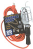 COLEMAN CABLE 645058 Woods 0 16/3-Gauge SJTW Trouble Light with Metal Guard & Outlet, Orange, 75-Watt, 50-Foot