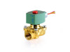 ASCO 77071 -24/DC Brass Body Pilot Operated General Service Solenoid Valve, 3/4" Pipe Size, 2-Way Normally Closed, Nitrile Butylene Sealing, 100 psi Maximum Air Operating Pressure, 3/4" Orifice, 5 C