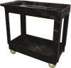 Rubbermaid 134206 Commercial Products 2-Shelf Utility/Service Cart, Small, Lipped Shelves, Standard Handle, 500 lbs. Capacity, for Warehouse/Garage/Cleaning/Manufacturing ()