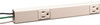 WIREMOLD 751042 PLUGMOLD MULTI OUTLET STRIP 6 SINGLE 15 AMP OUTLETS STEEL IVORY