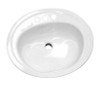 BOOTZ INDUSTRIES 111002 021-2445 Azalea Porcelain Enameled Steel 20 x 17 Lavatory Sink in White