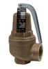 CONBRACO 45323 Apollo Valve 10-600 Series Bronze Safety Relief Valve, ASME Hot Water, 40 psi Set Pressure, 1-1/4" x 1-1/2" NPT Female