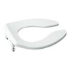 Kohler 114742 LUSTRA™ ELONGATED TOILET SEAT WITH CHECK HINGE, WHITE