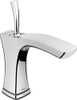 Delta 552TLF Faucet -PN Tesla Single Handle Bathroom Faucet with Touch2O.xt Technology, Polished Nickel