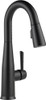 Delta 9913T-BL-DST Faucet Essa Single Handle Bar/Prep Faucet with Touch2O Technology and MagnaTite Docking, Matte Black